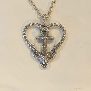 NWT Brighton Anchor & Heart Necklace
